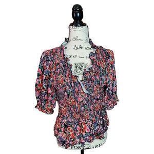 Topshop Blouse Size 10 Floral